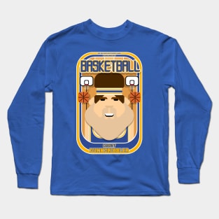 Basketball Blue Gold - Court Dunkdribbler - Bob version Long Sleeve T-Shirt